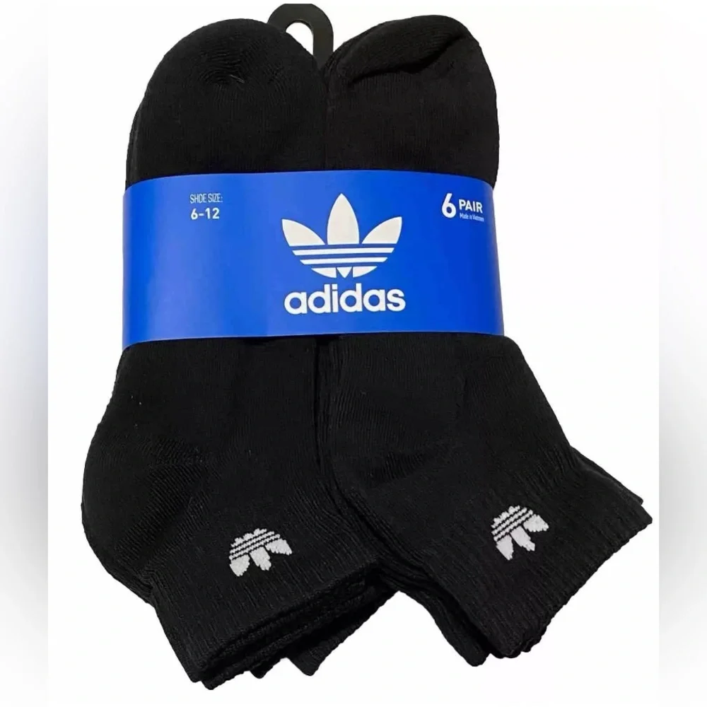 Adidas Originals sport Cushioned quarter crew Socks 6 pairs